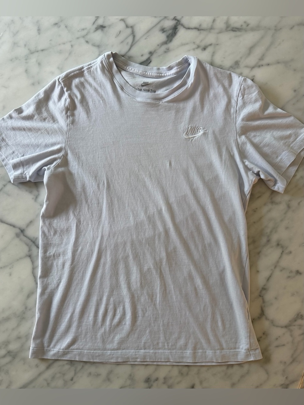 THE NIKE TEE Pale Blue / 100% cotton - Men’s Size Small
